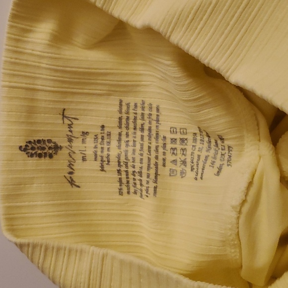 New free people good karma high waist leggings size M/L in yellow 💛 - Picture 7 of 12